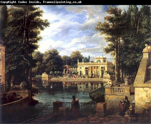Marcin Zaleski View of the Royal Baths Palace in summer.